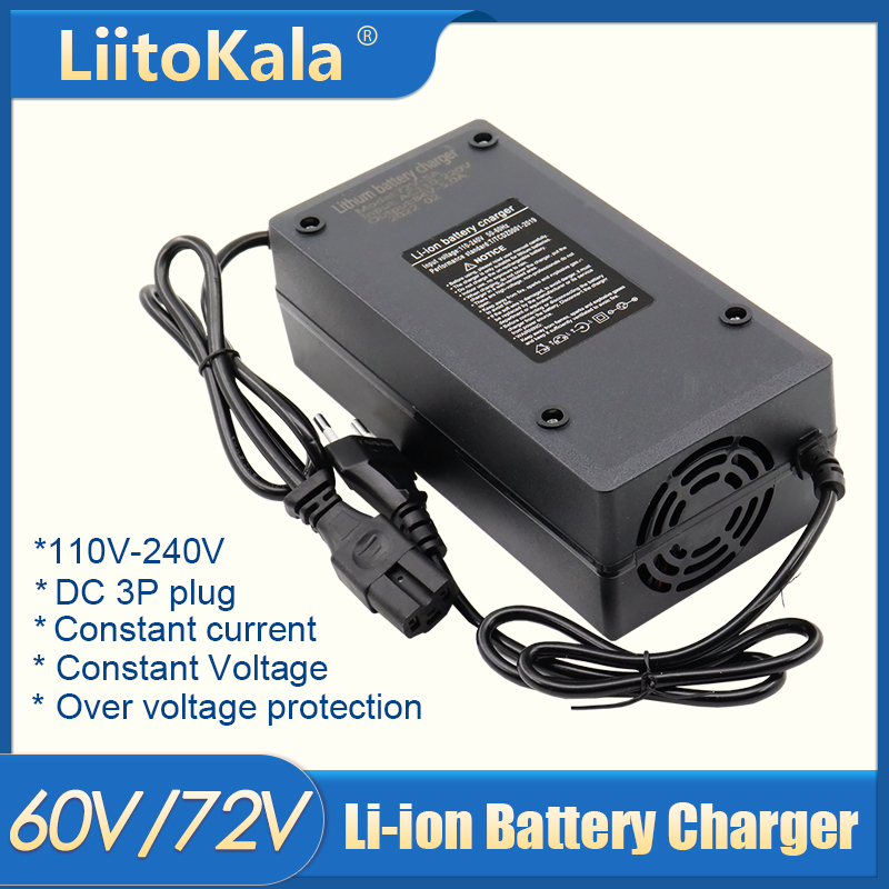 84V 20A Smart Charger - Carregador de bateria do lítio do