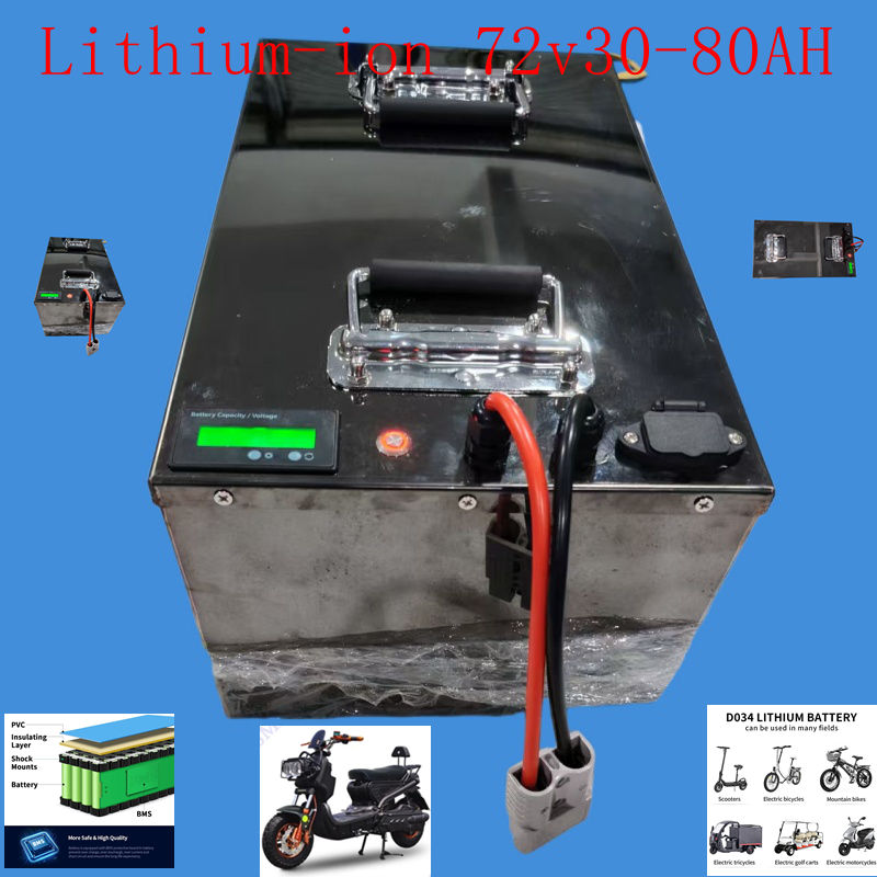 60V 50Ah Electric Scooter Battery - Bateria de Lítio (Li-ion) 72V 35AH