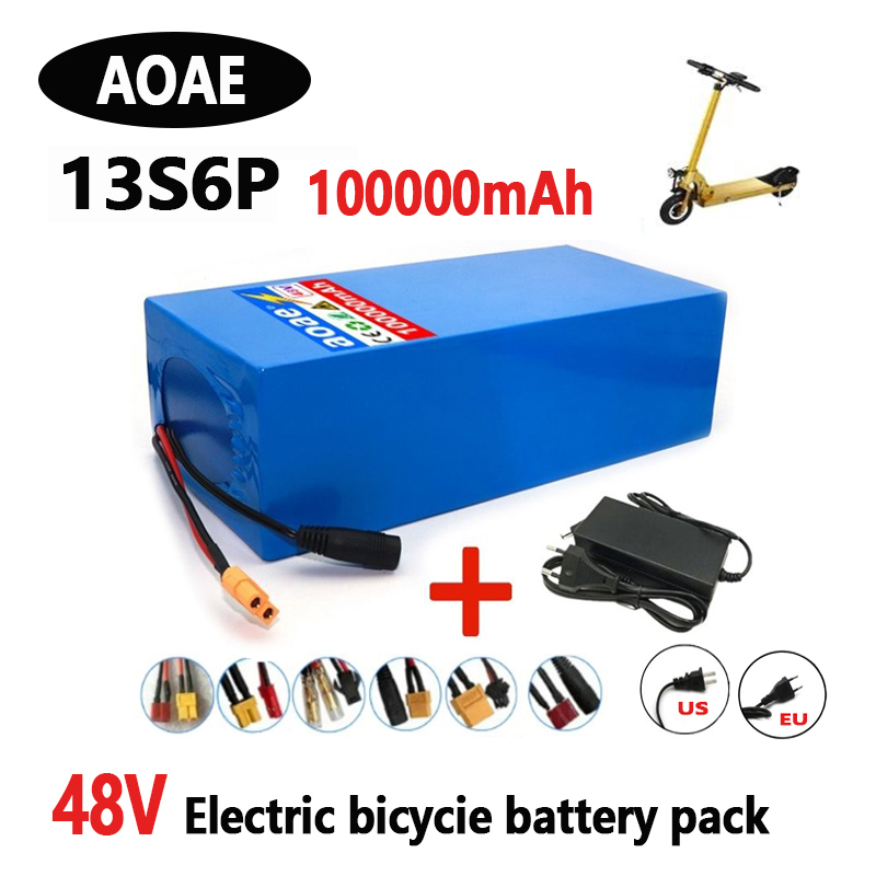 60V 50Ah Electric Scooter Battery - 100% 18650Original 48V 100Ah 13s6p Bateria