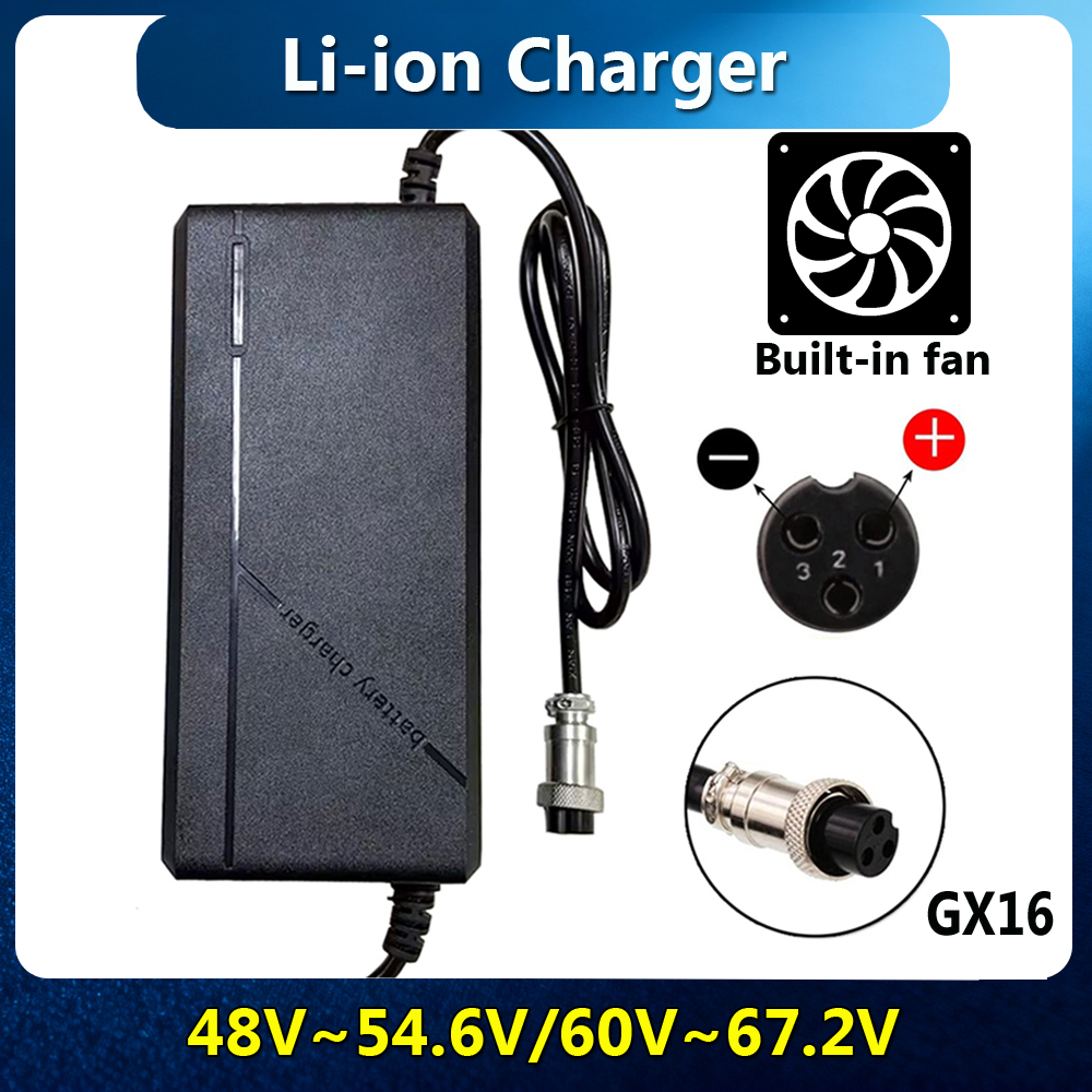 84V 20A Smart Charger - Carregador de Íons de Lítio 54.6V