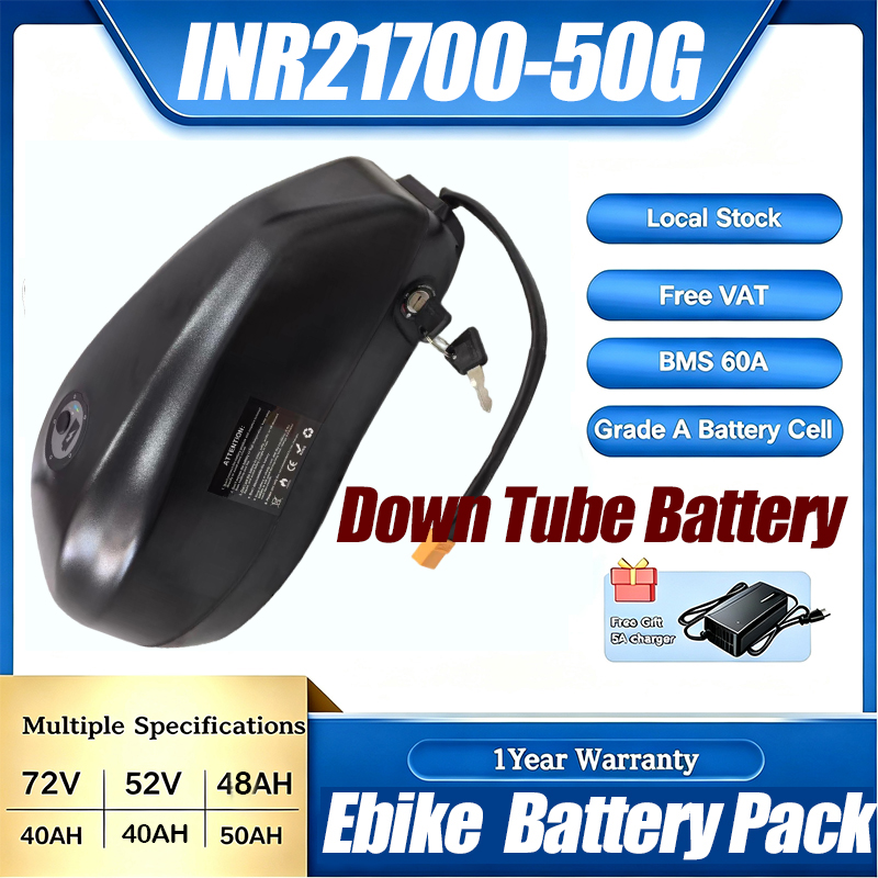 Bateria de tubo inferior 48V 5 - 72V 50Ah 21700 Lithium Battery avaliação e preço