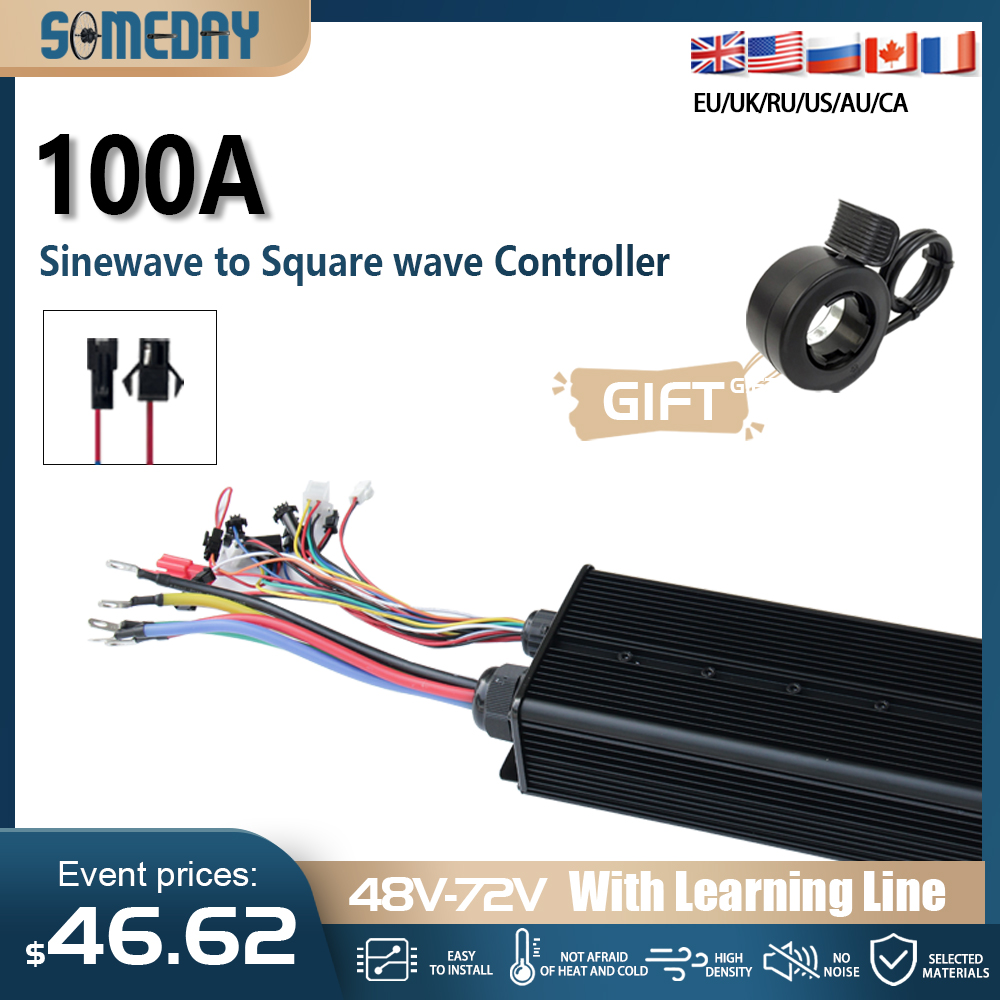 Controlador de Motor Sem Escov - 72V 100A Sabvoton Controller avaliação e preço