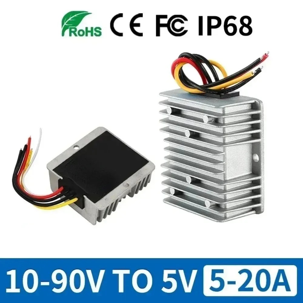 Conversor DC 10-90V para 5V, R - 72V 15A Fast Charger avaliação e preço