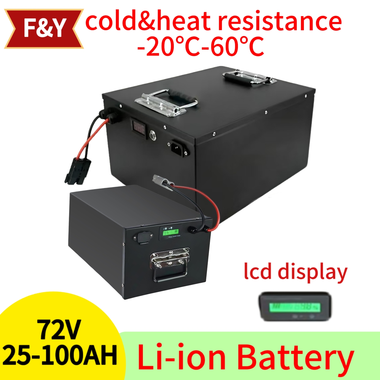 F&Y72V 25Ah 35Ah 45Ah 65Ah 80A - 72V 40Ah Lifepo4 Battery Pack avaliação e preço
